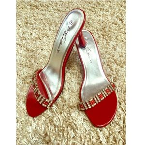 Fancy jeweled sandals/slides